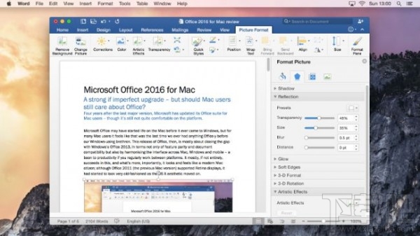 外媒简评Office 2016 for Mac改进