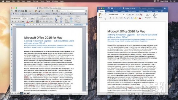 外媒简评Office 2016 for Mac改进