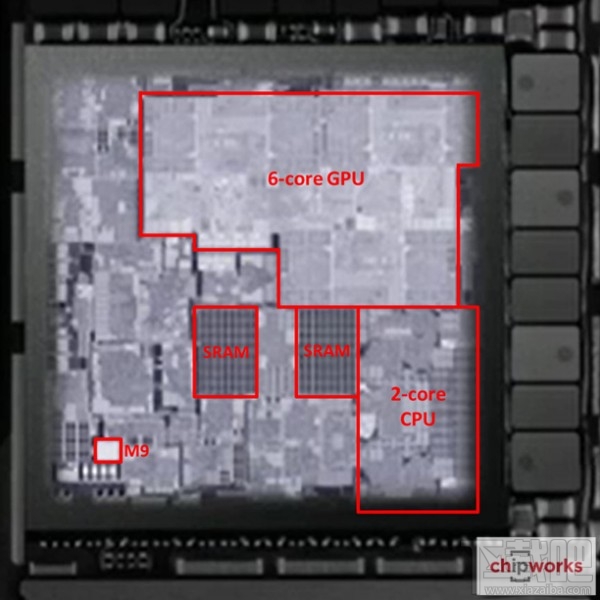 iPhone 6S A9处理器解密：双核CPU/六核GPU