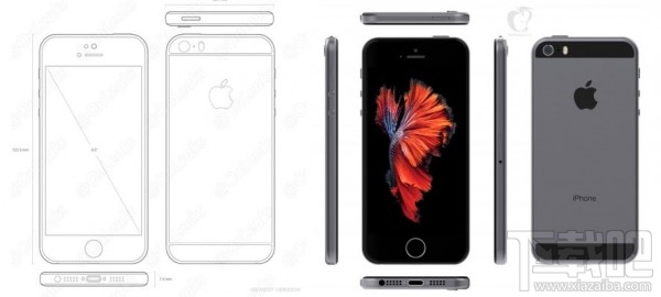 外媒制作iPhone 5SE定型照