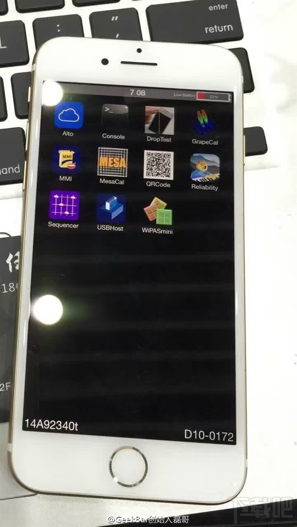 iPhone 7工程机真机曝光 开机系统居然不是iOS