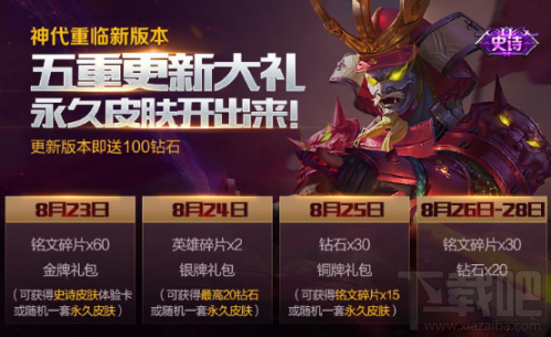 《王者荣耀》神代重临福利活动开启 送橘右京碎片！