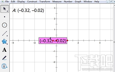 几何画板度量任意点坐标方法