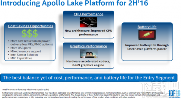 Intel发布低功耗Apollo Lake 奔腾赛扬继续再战