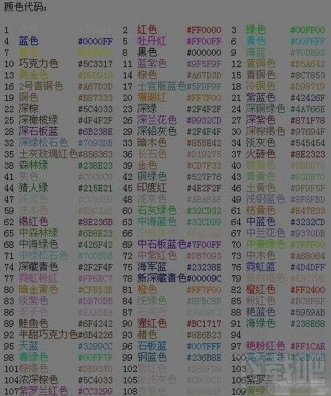球球大作战名字颜色代码大全