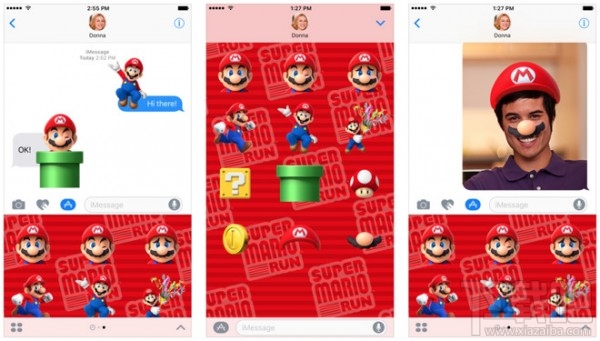 iMessage应用商店上架《超级马里奥Run》表情包