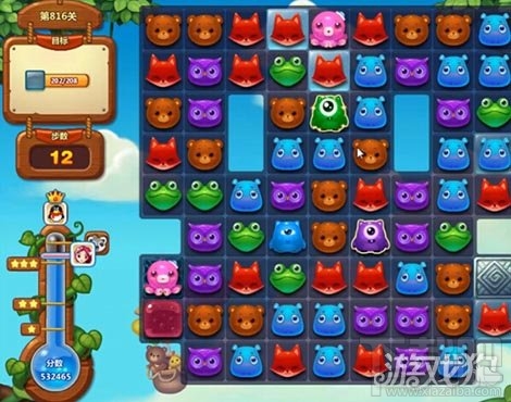 开心消消乐816关快速过关法则
