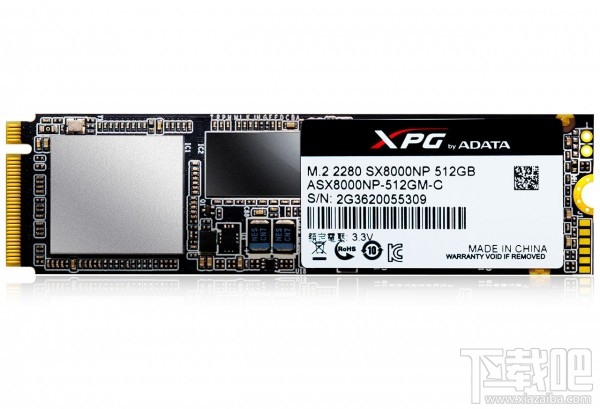 威刚XPG SX8000 M.2 SSD正式发布 使用慧荣主控支持NVMe