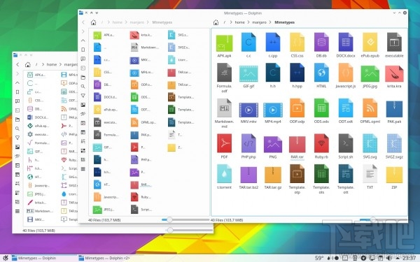 KDE宣布KDE Framework发布 5.27.0 全新MIME类型图标