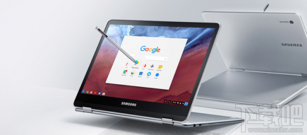 三星新Chromebook笔记本：360度旋转触控笔