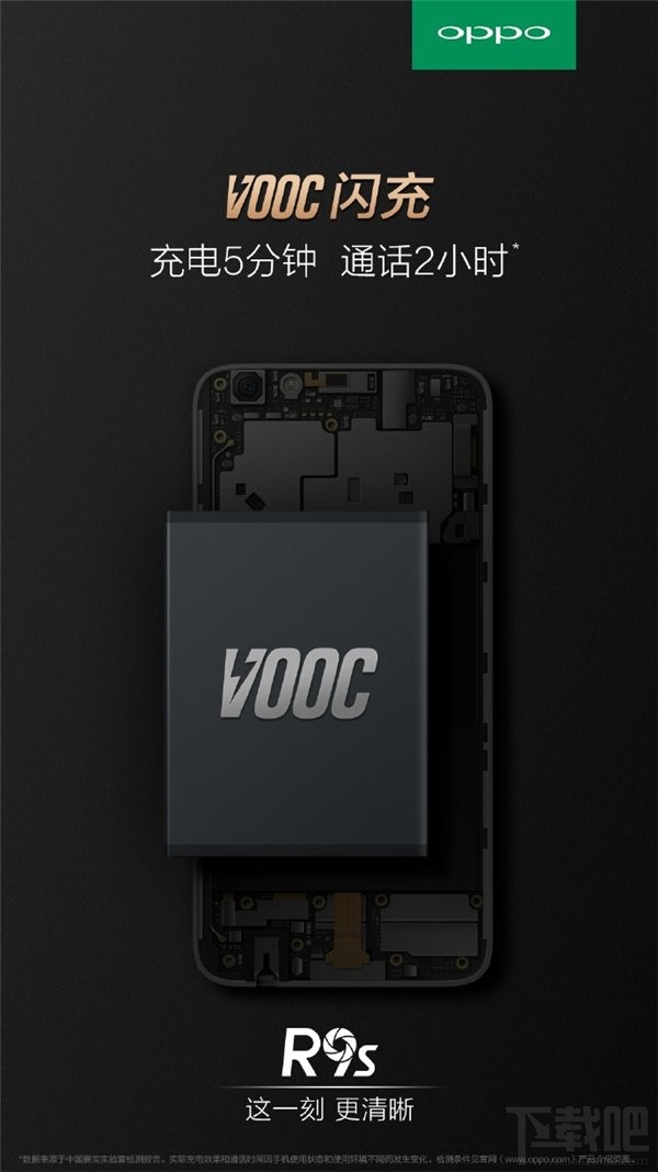 R9s继承oppo续航特性：充电5分钟，通话两小时