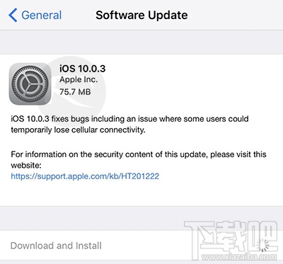 苹果发布 iOS 10.0.3版本 iPhone 7终于修复 LTE 问题