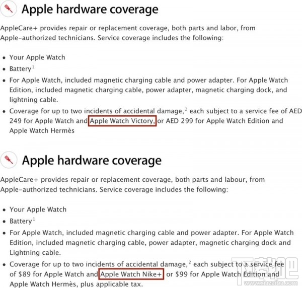 苹果网站出现Apple Watch Victory胜利版