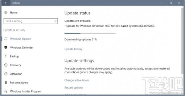 Windows 10周年新累积更新KB3199209 更新未知