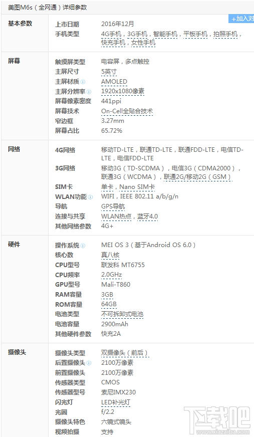 oppo r9s和美图m6s哪个好？美图m6s和oppor9s区别对比