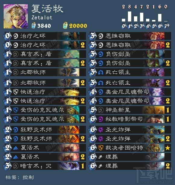 炉石传说牧神Zetalot复活牧卡组上传说推荐