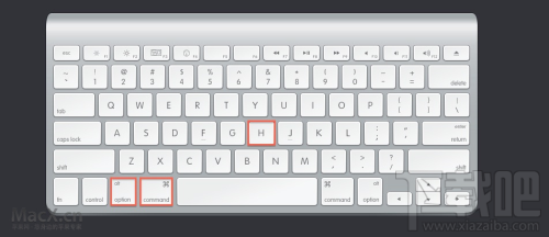 苹果MAC系统怎么隐藏所有其它窗口快捷键