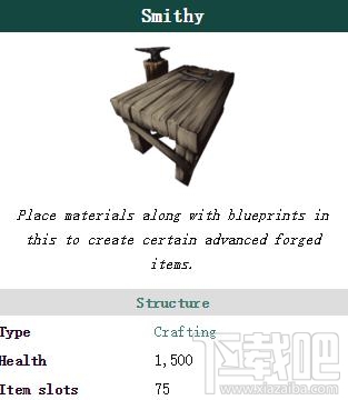 方舟生存进化ol铁匠台制作方法