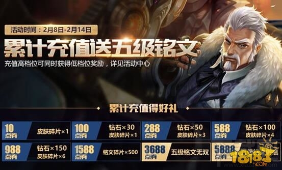 王者荣耀2月8日更新内容：新英雄黄忠上架