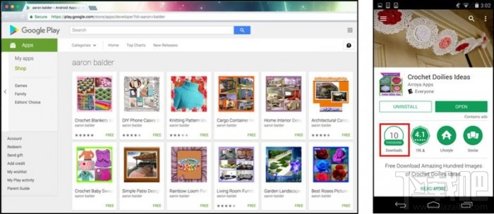 谷歌官方商城发现多款应用通过Android感染Win设备