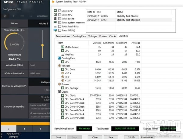 AMD Ryzen 5处理器更多跑分细节曝光：满载拷机66度