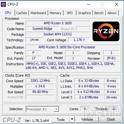 AMD Ryzen 5处理器更多跑分细节曝光：满载拷机66度