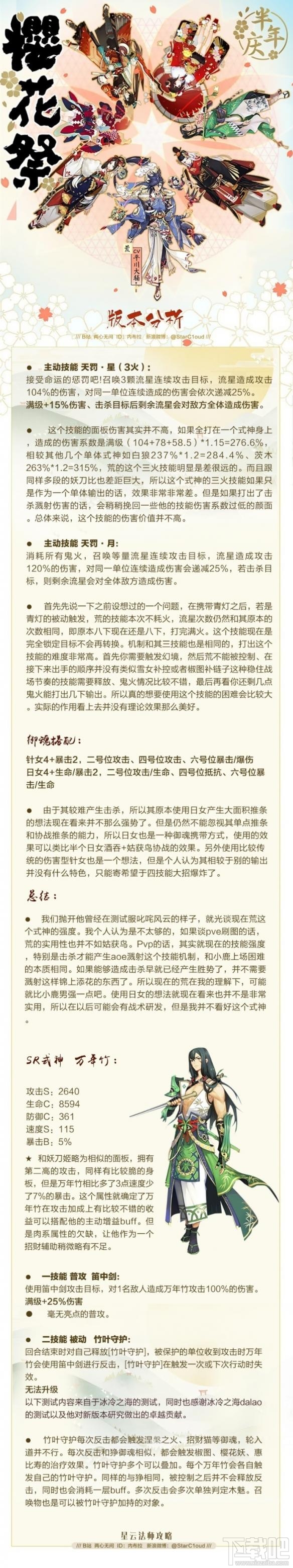 阴阳师手游樱花祭解析 新式神技能点评