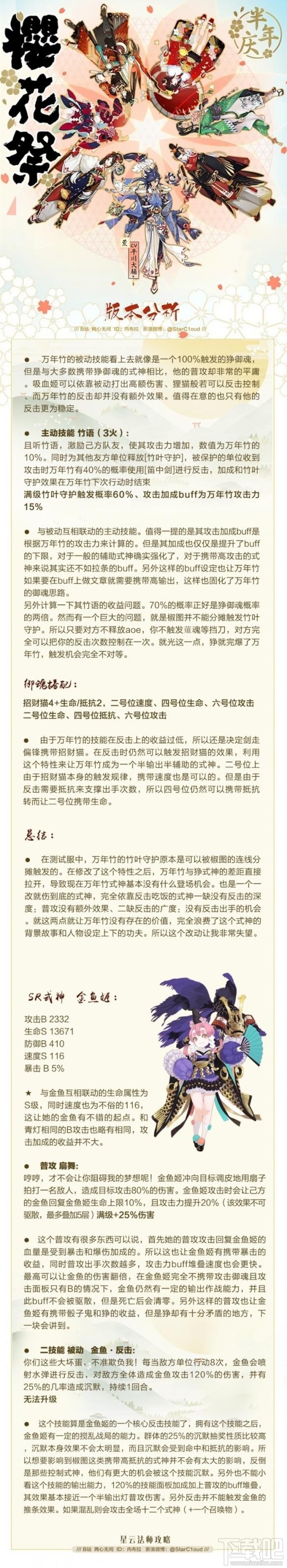 阴阳师手游樱花祭解析 新式神技能点评