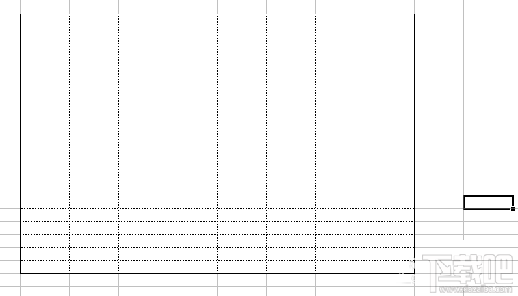 excel2016表格边框线内边框虚线如何添加