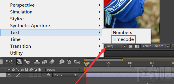 AE给图片添加timecode效果如何操作