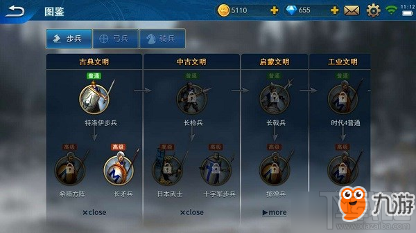 战争与文明手游士兵系统详解