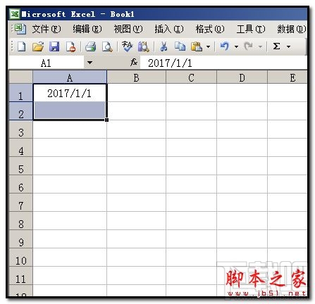 Excel2016怎么隔行插入连续日期