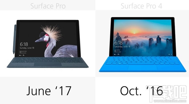 前后两代Surface Pro规格参数对比