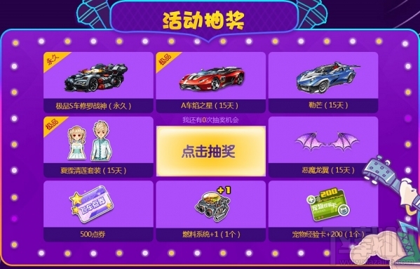qq飞车甩开负能量极速狂欢地址 qq飞车甩开负能量活动介绍