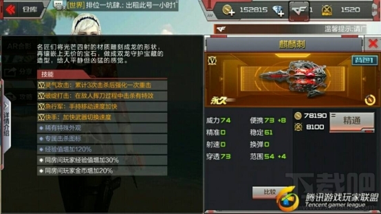 cf手游刺血麒麟怎么样 cf手游刺血麒麟属性玩法