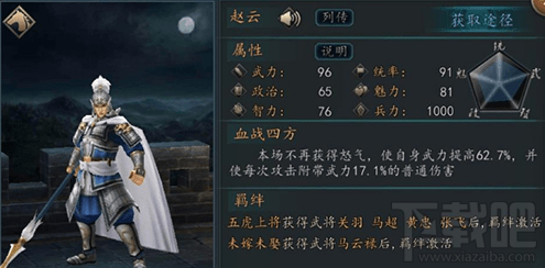 三国志2017赵云怎么样？三国志2017赵云技能属性介绍