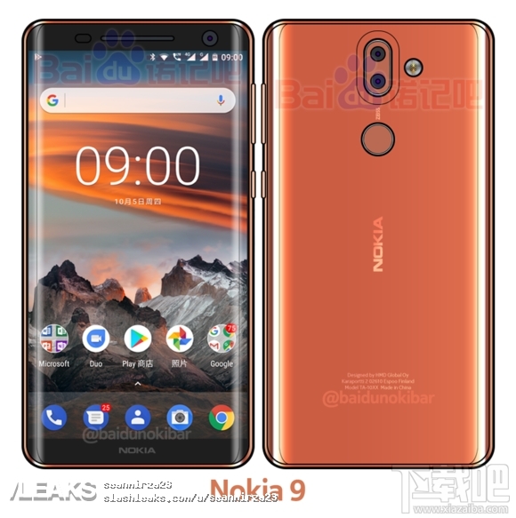 情怀再来？诺基亚大屏曲面新旗舰Nokia9曝光