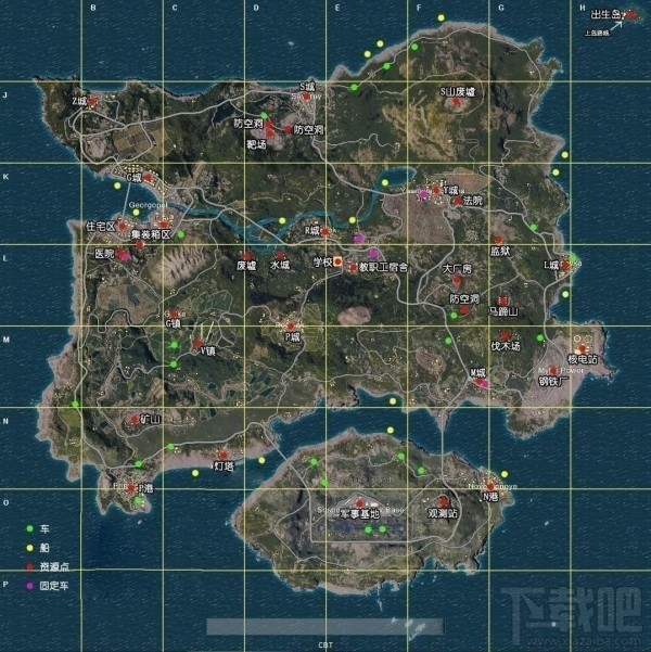 绝地求生新地图资源分布一览