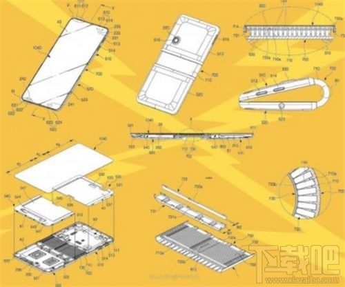 三星GalaxyX屏幕折叠技术曝光：揭秘手机外观设计未来方向
