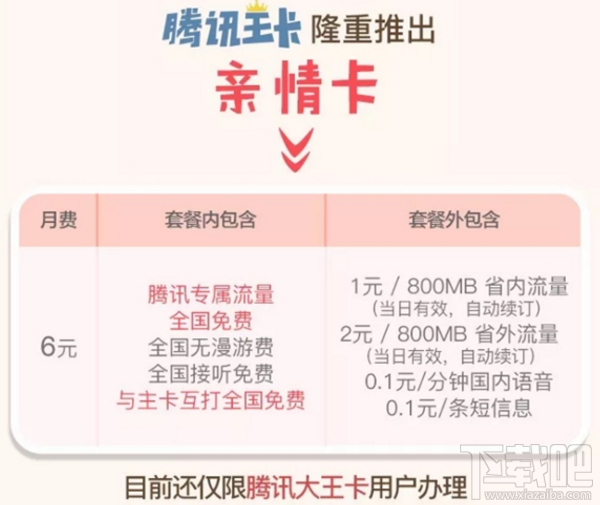 什么是腾讯亲情卡？腾讯亲情卡套餐介绍