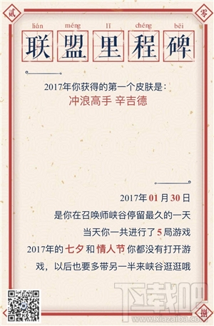 lol2017个人年度数据回顾奖励领取地址