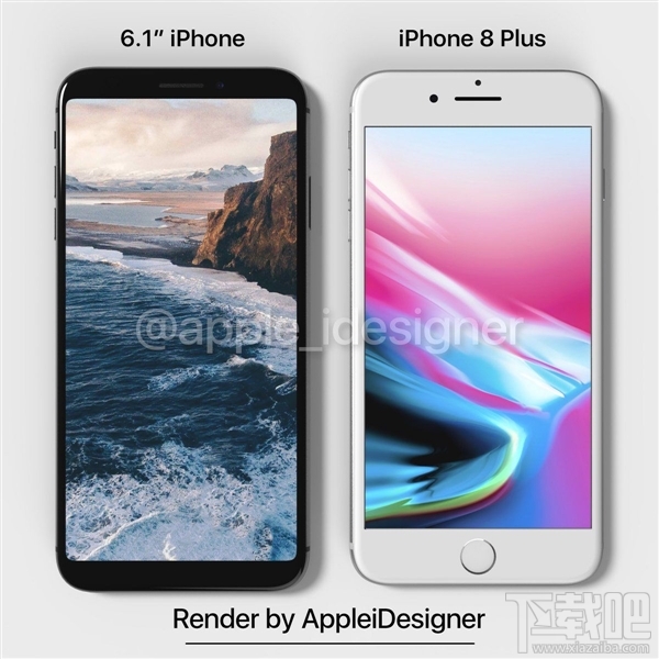 2018iPhone概念图：6.1寸 18：9全面屏