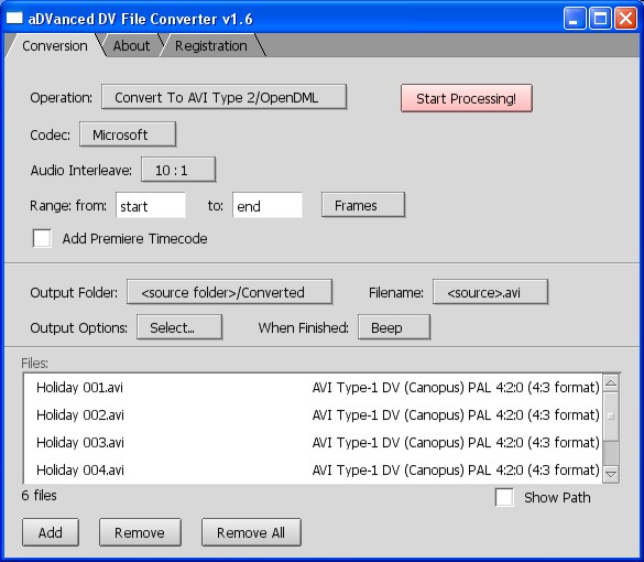 aDVanced DV File Converter1.61 官方版