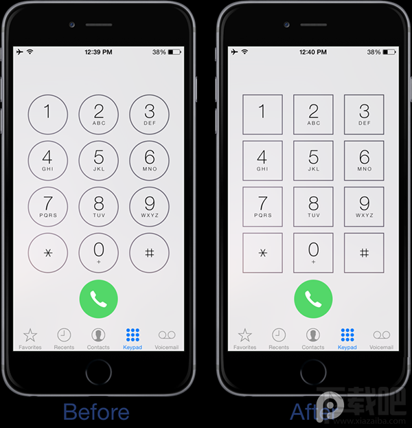 越狱iOS9后让iPhone拨号键盘大变样