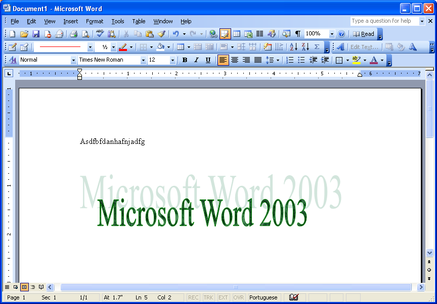 Office Word 2003简体中文版