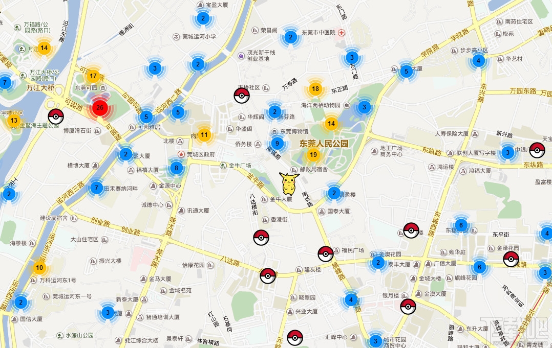 Pokemon go中国地图补给站查询工具 精灵宝可梦GO补给站查询