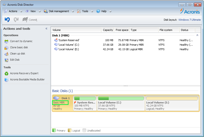 Acronis Disk Director官方版