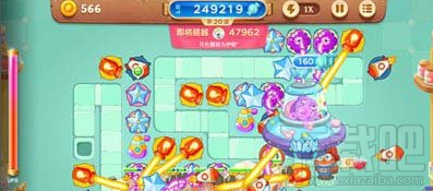 保卫萝卜3糖果赛飞碟怎么打