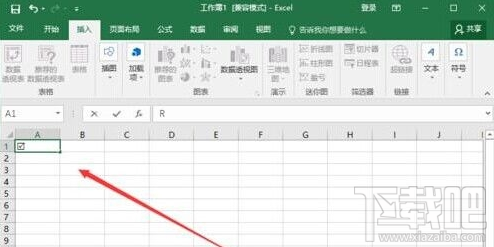 Excel2016怎么插入带勾的方框 Excel2016使用教程