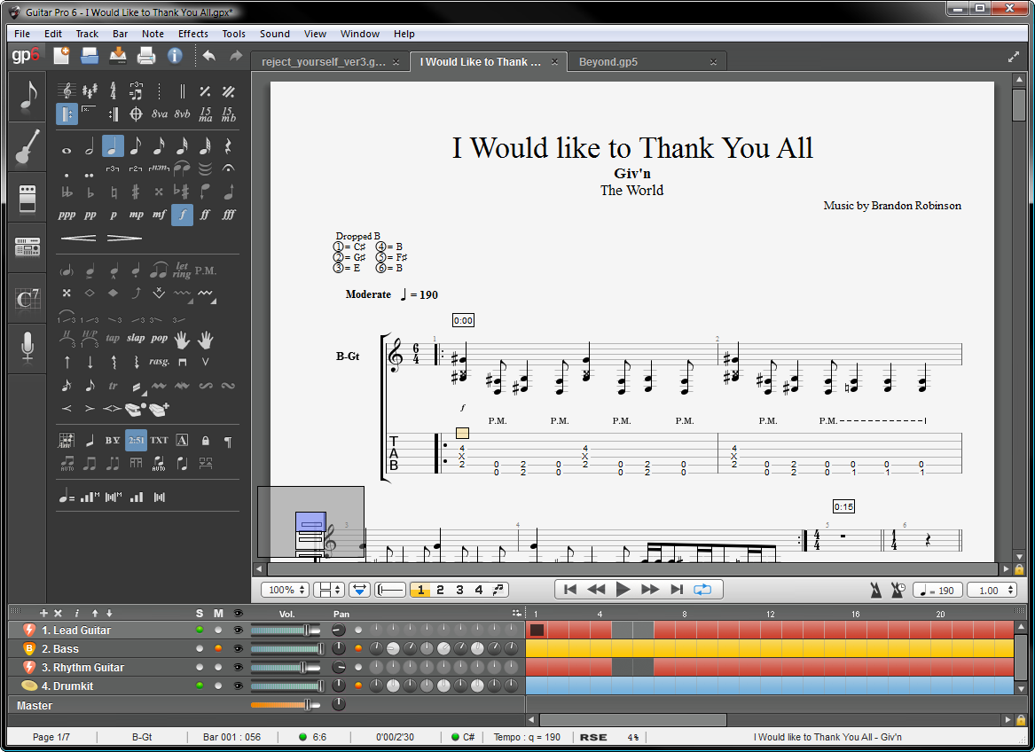 Guitar Pro7.0.1 官方版